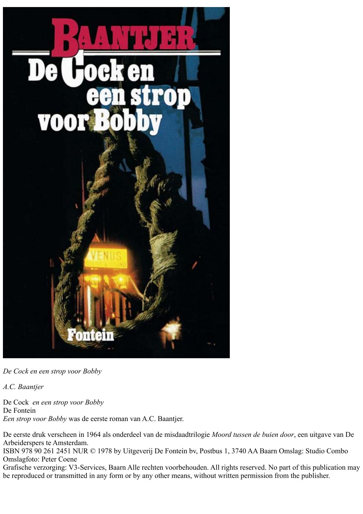 01 De Cock en een strop voor Bobby